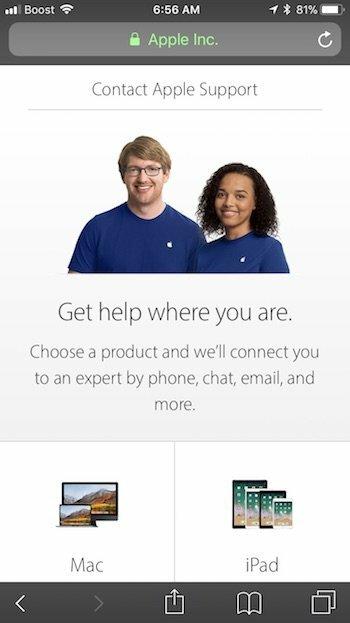 „iPhone“ akumuliatoriaus būsena su „Apple“ palaikymu