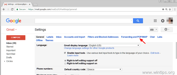 Gmail Pop-Imap aktivieren