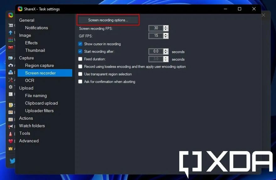 ShareX-recording-settings