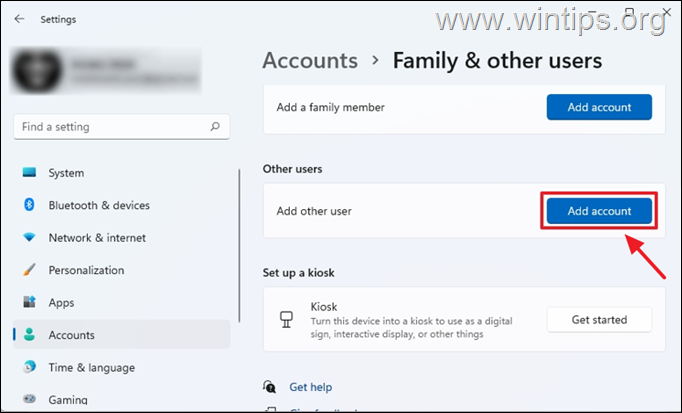 Account toevoegen Windows 11