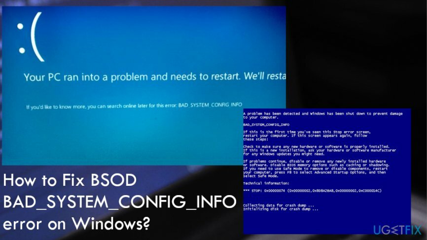 Ako opraviť chybu BAD_SYSTEM_CONFIG_INFO