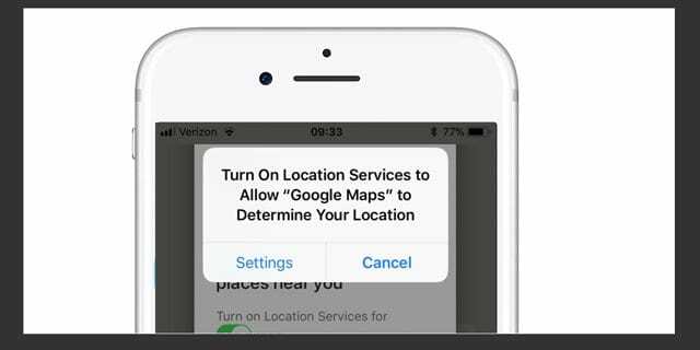 iPhone, स्थान सेवा सेटिंग iPhone चालू करें