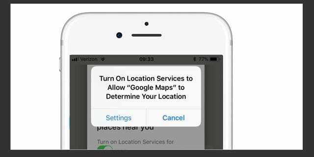 iPhone Uključite Postavljanje lokacijskih usluga iPhone