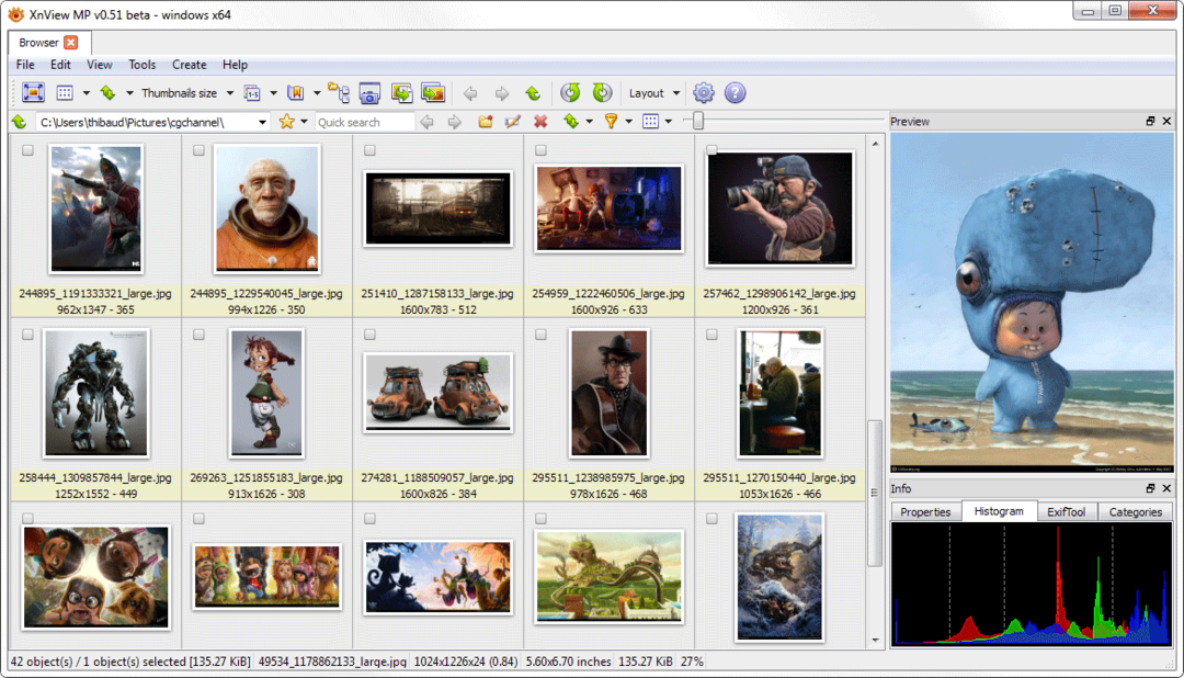 XnView - โปรแกรมดูรูปภาพที่ดีที่สุดสำหรับ Windows 