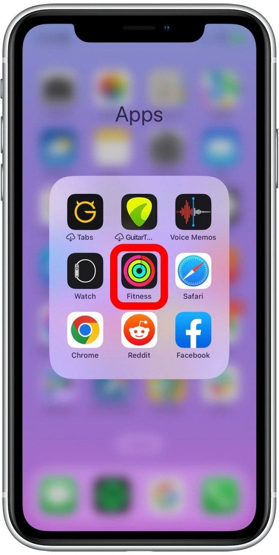 บน iPhone ของคุณ ให้เปิดแอพฟิตเนส