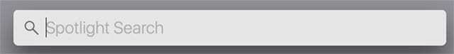 Γραμμή αναζήτησης του macOS Spotlight