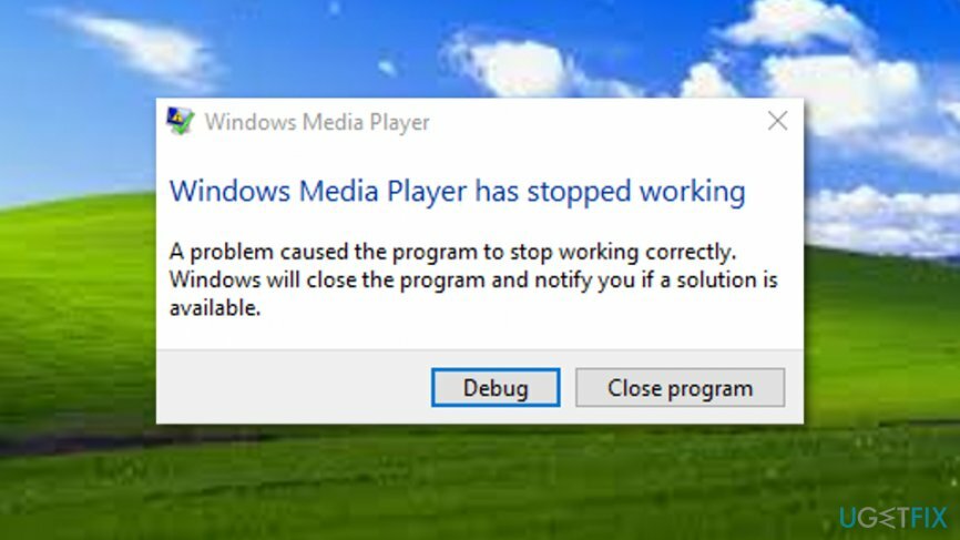 Windows Media Player შეცდომა 0xc0000005 (ფაილი CompPkgSup. DLL) შეცდომის კოდი