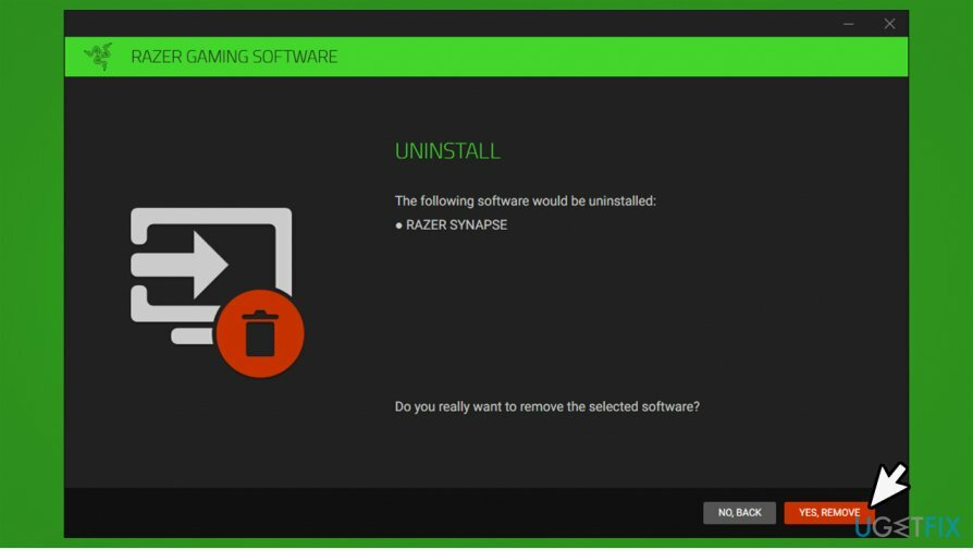 Noņemiet Razer Synapse