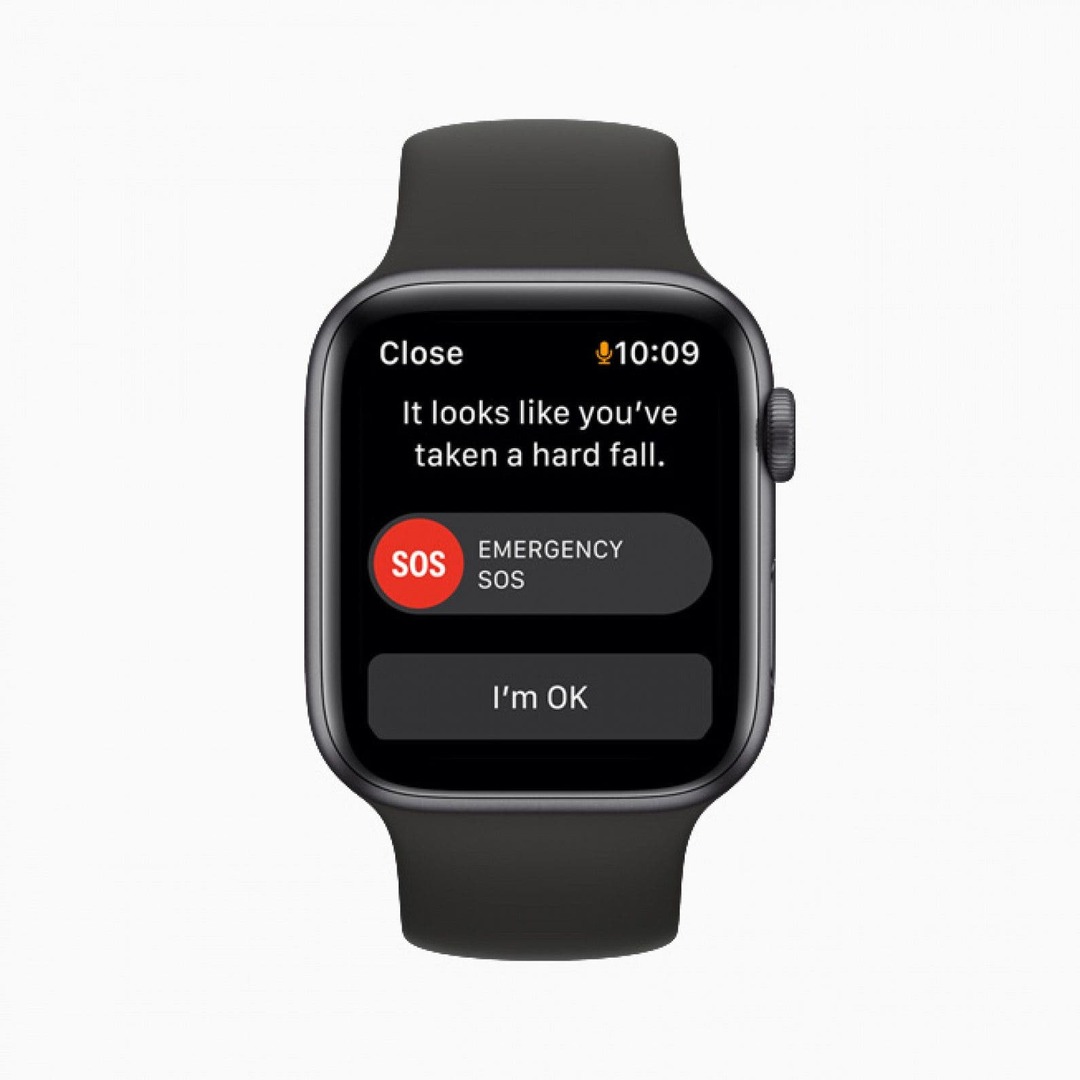 Funkcije za nujne primere Apple Watch SE