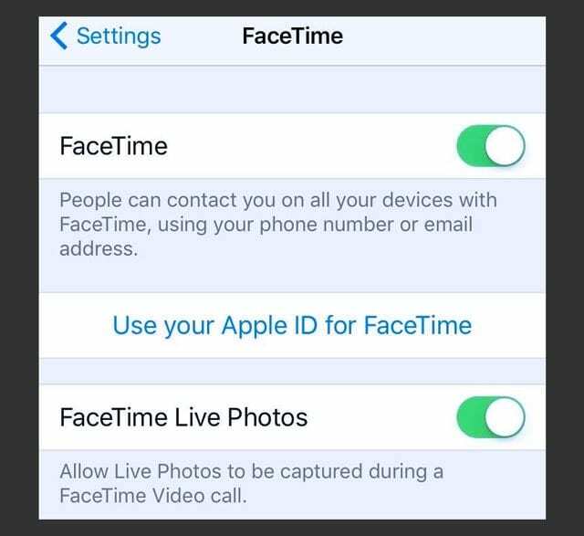 FaceTime nefunguje v iOS 11, jak opravit