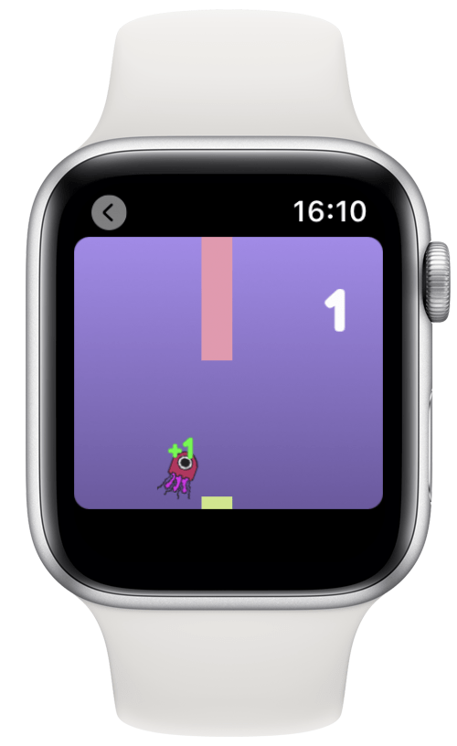 Apple Watch için Denizanası Tap oyunu.