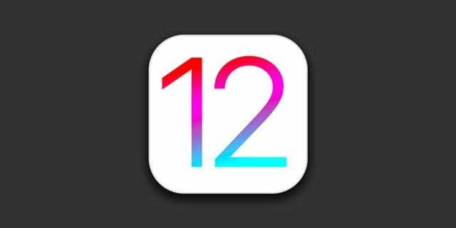 iOS 12-ის ხატულა და სიმბოლო ფილაში
