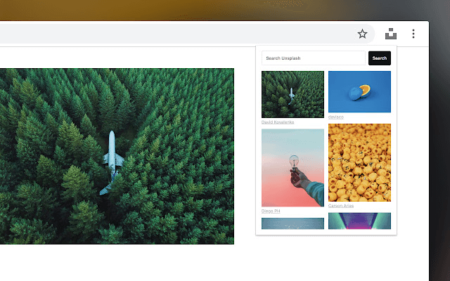 Unsplash за Chrome