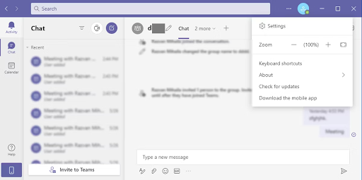 Microsoft Teams – Frissítések keresése