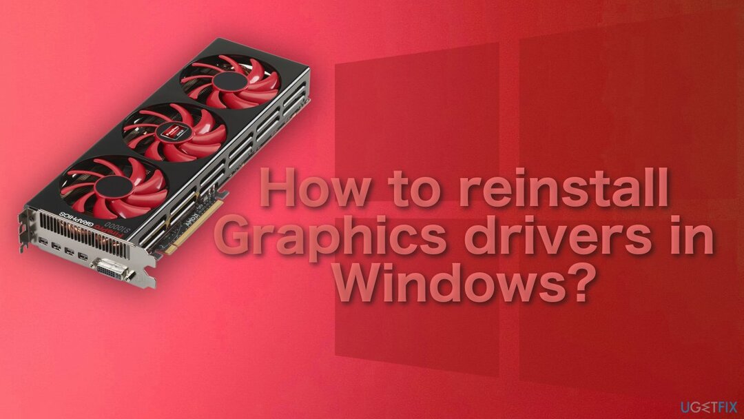 Hoe grafische stuurprogramma's opnieuw te installeren in Windows?