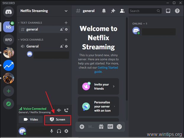 Netflix-Video in Discord streamen