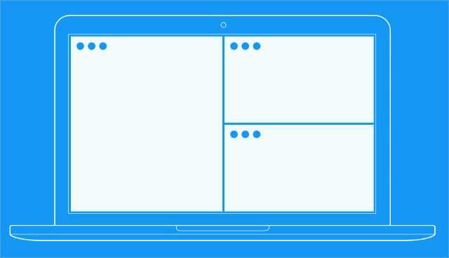 Изображение Magnet MacBook с разными окнами