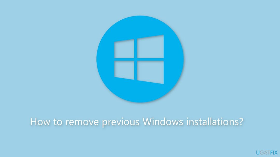 Vorige Windows-installaties verwijderen