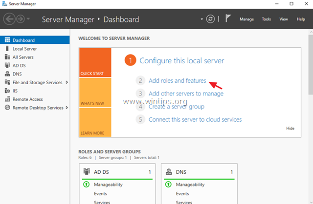 installige windowsi serveri varukoopia - server 2016