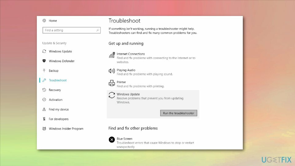 Odstraňování problémů se službou Windows Update