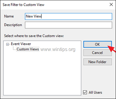 create bew view - vizualizator de evenimente