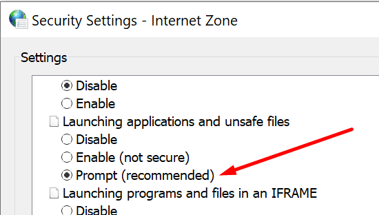 windows 10 prompt saat meluncurkan aplikasi dan file yang tidak aman
