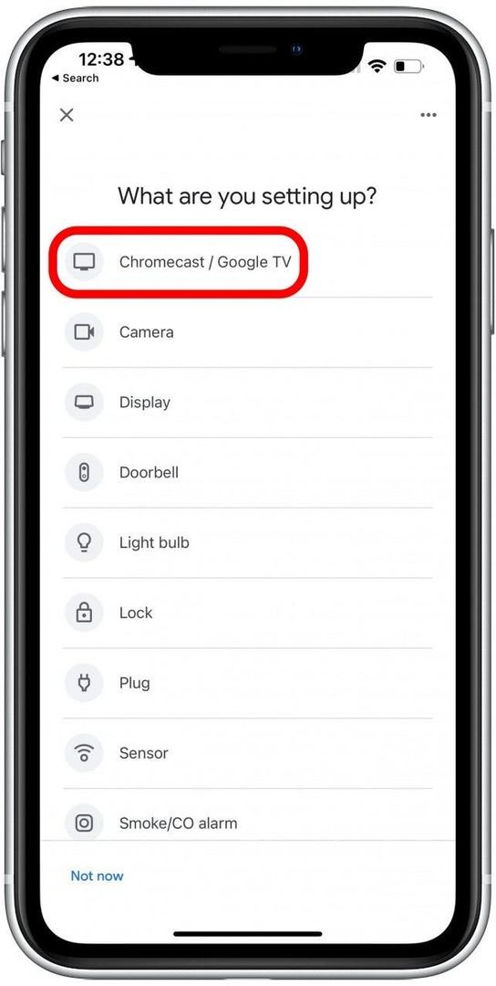 Poate fi necesar să selectați Chromecast Google TV dacă nu îl detectează automat.
