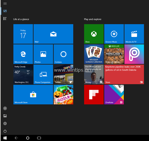 ტაბლეტის რეჟიმი Windows 10