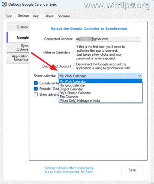 Outlook Google Kalender-Synchronisierung