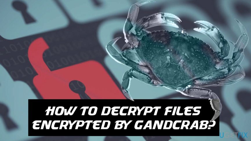 Mit GandCrab infizierte Dateien entschlüsseln