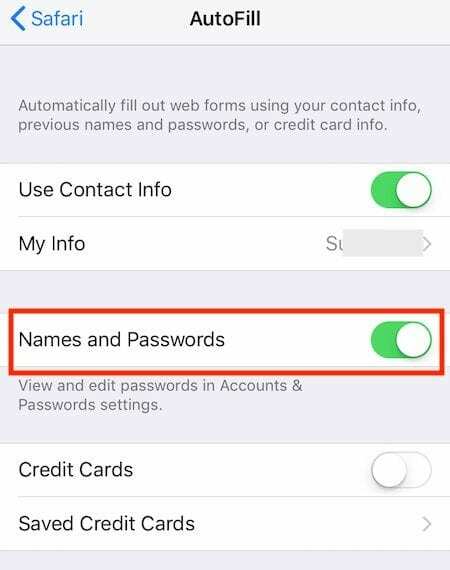 iPhone'is puuduvad Safari paroolid, kuidas neid parandada