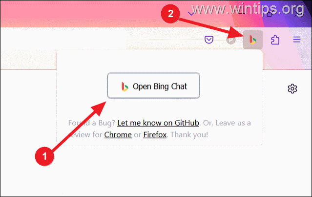 Kako dostopati do Bing AI Chat v Firefoxu