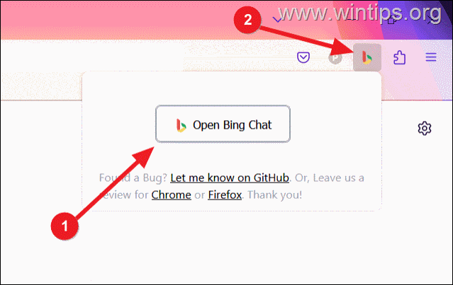 Comment accéder au chat Bing AI dans Firefox