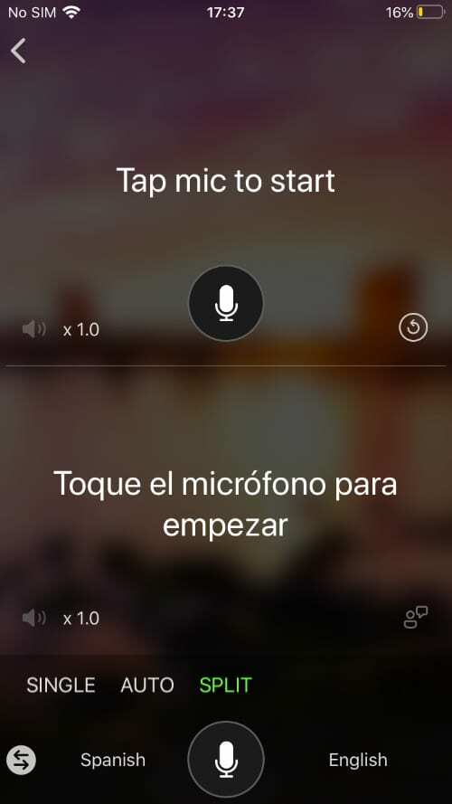 Mikrofoni tõlge Microsoft Translatoris