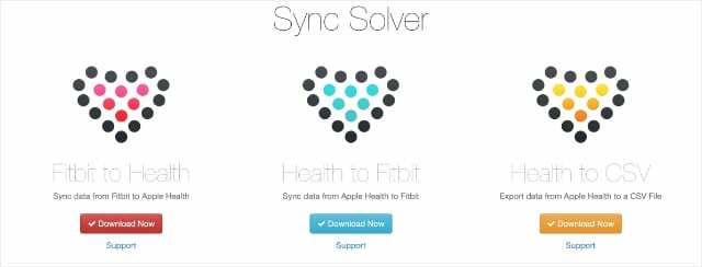 სინქრონიზაცია Solver Health Fitbit აპლიკაციის არჩევასთან