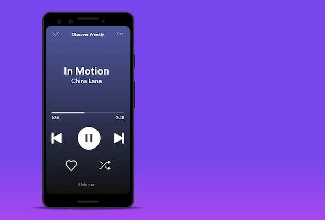 Android डिवाइस पर Spotify कार दृश्य