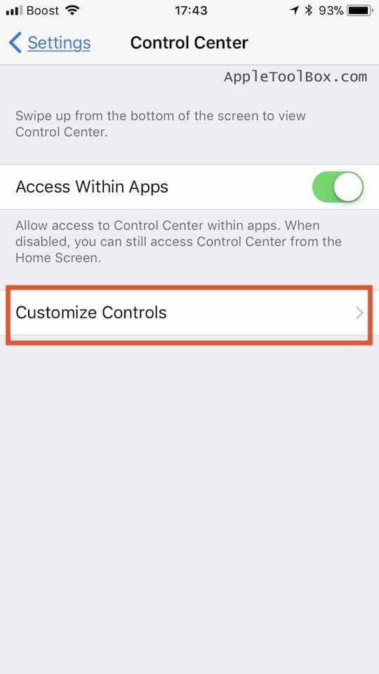 Gli elementi del Centro di controllo non funzionano in iOS 11, come risolvere