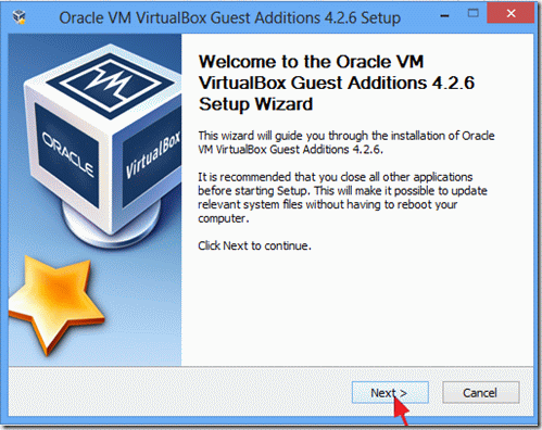 Virtualbox-Gasterweiterungen installieren