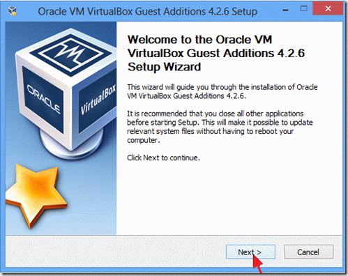 installazione delle aggiunte guest di virtualbox