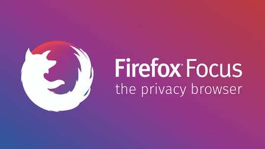 „Firefox Focus“.