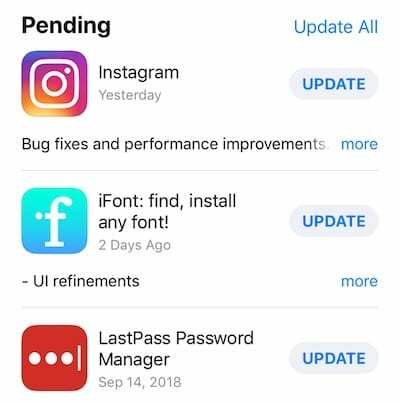 iOS 13 문제 - 업데이트