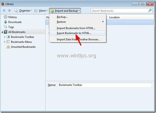 export-firefox-bookmarks-HTML