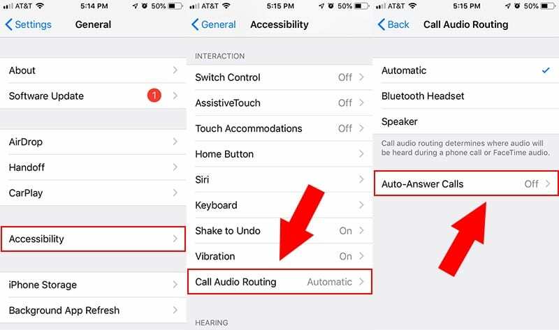 iOS 12 Oproepen automatisch beantwoorden