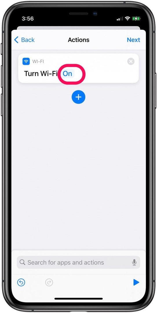 Η ρύθμιση θα πρέπει ήδη να λέει Turn Wi-Fi On, κάτι που είναι σωστό.