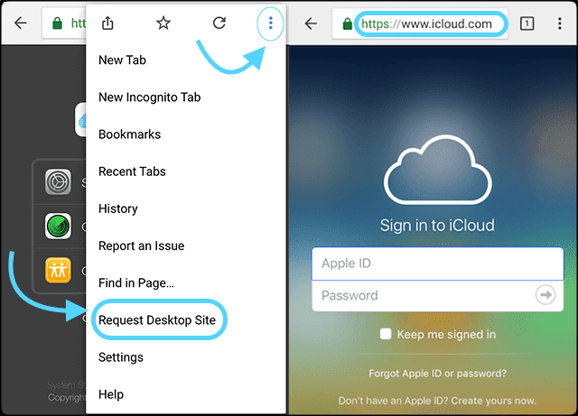 כיצד להיכנס ל-iCloud.com באייפון או באייפד