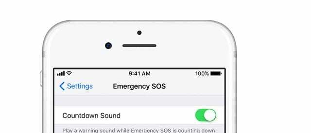 Suono conto alla rovescia di emergenza iPhone