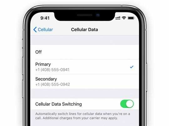 Ändern Sie Ihre Mobilfunkdatennummer auf dem iPhone mit Dual-SIM oder eSIM