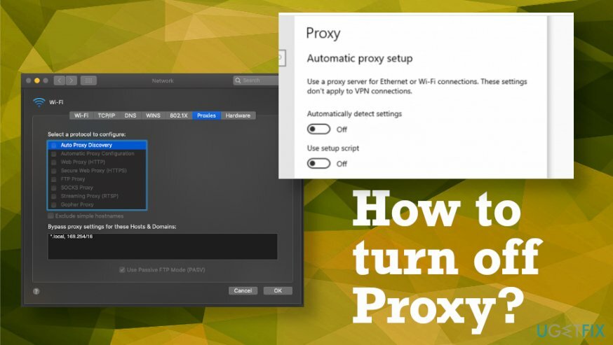 วิธีปิด Proxy