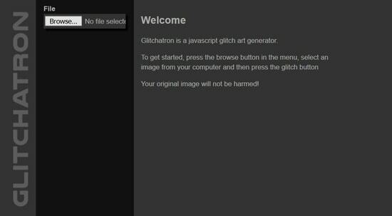 Glitchatron - лучший сайт как Photomosh