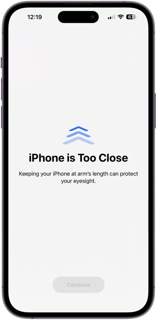 Το iPhone σας θα σας ειδοποιεί τώρα εάν κρατάτε το iPhone ή το iPad σας πολύ κοντά στα μάτια σας.